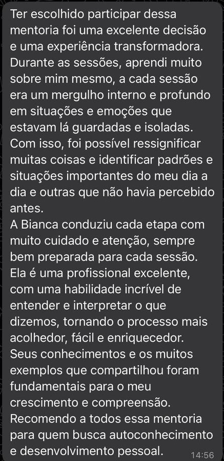 Depoimento de cliente da Mentoria Despertar Sistêmico